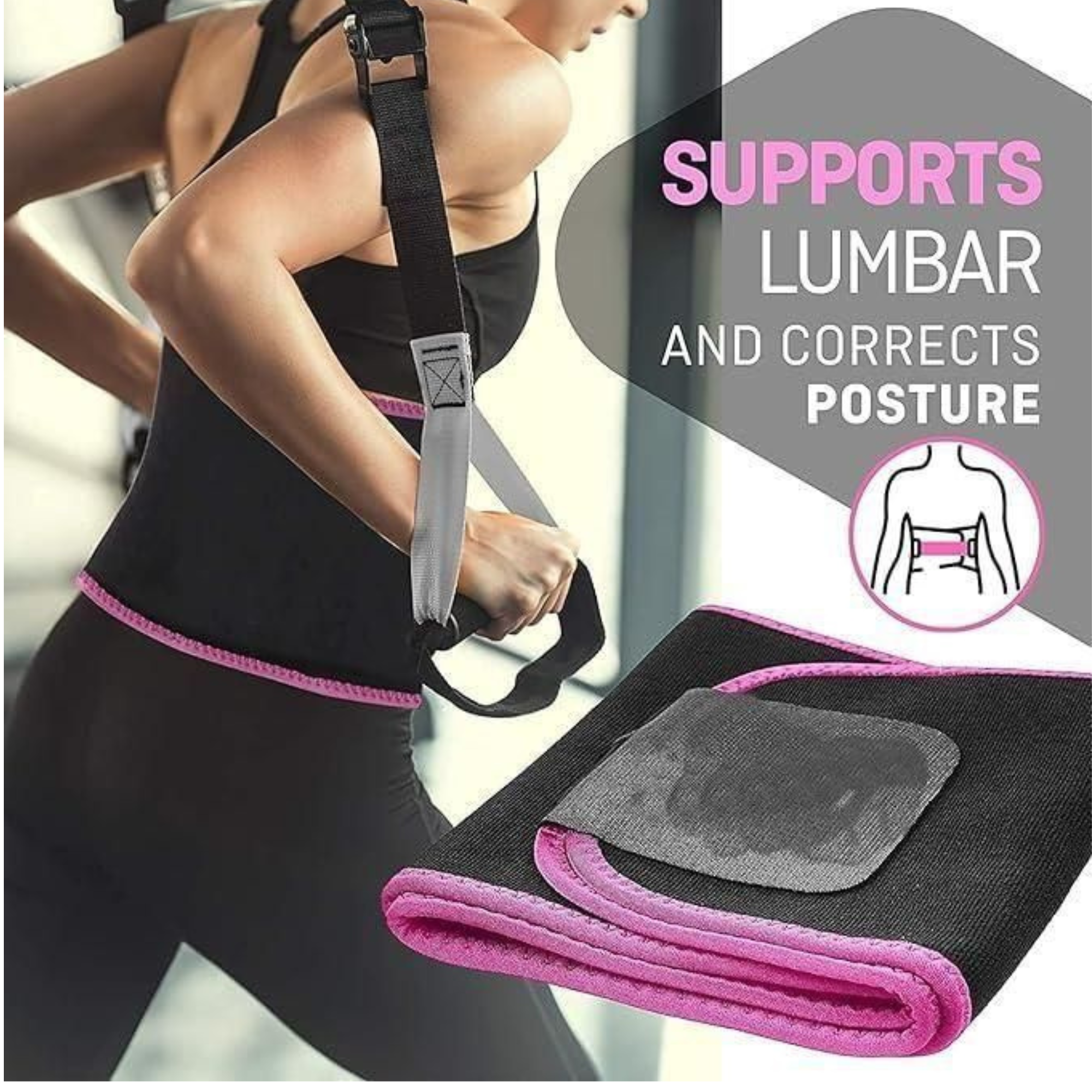 Adjustable Waist Trimmer Belt – Lightweight, Stretchy & Sweat-Enhancing