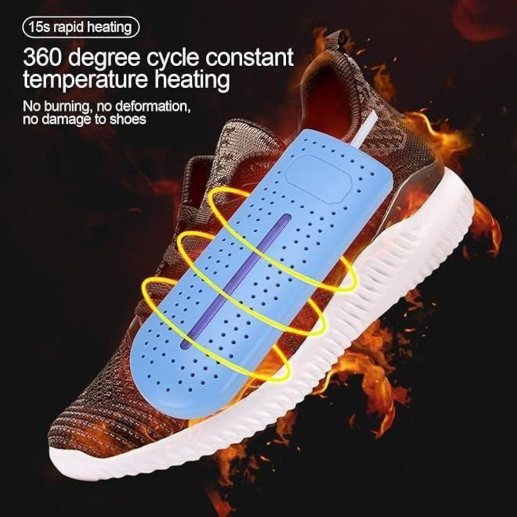 Electric Shoe Dryer – Fast Drying, Dehumidifying & Deodorizing (Blue)