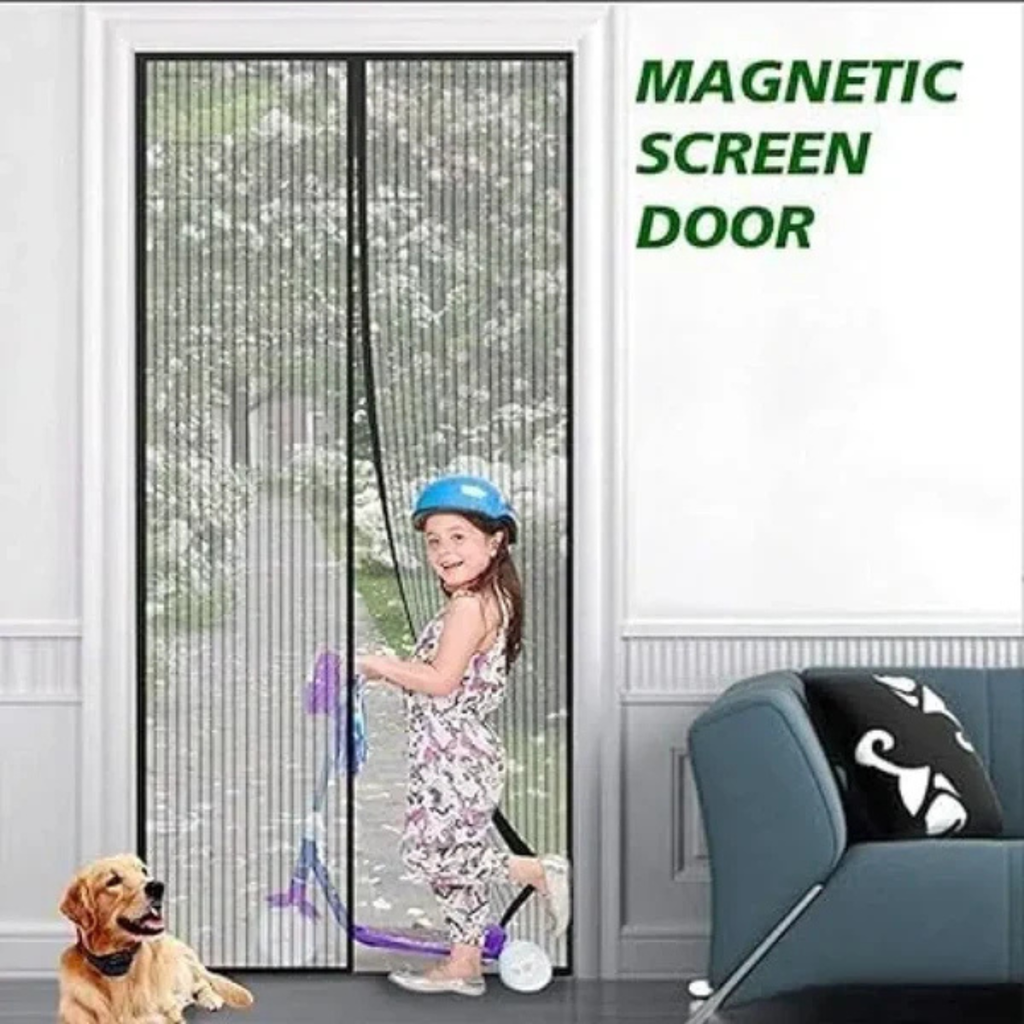 Mesh Screen Net Home Magnetic Foldable Anti‑Mosquito Door Curtain